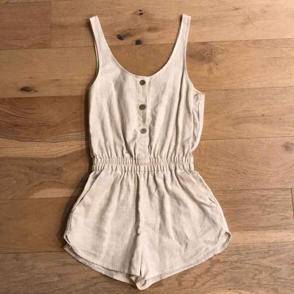 SPARKLE & FADE Linen(ish) Romper